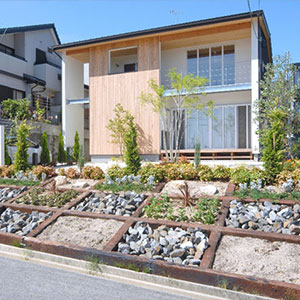 スクエアを基調とした健康住宅