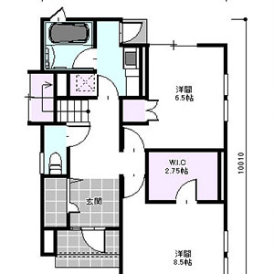 間取り図　1階平面