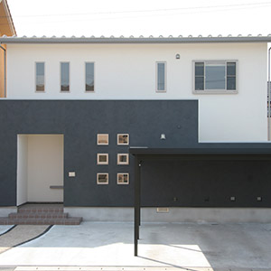 施工事例写真：日本の家の外観を一掃した家
