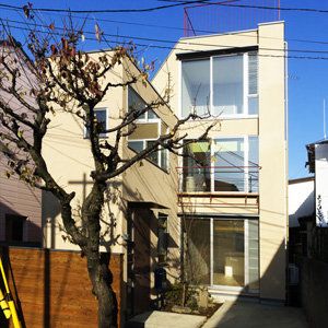 施工事例写真：都市型二世帯の家