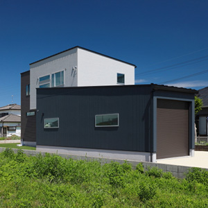 施工事例写真：3CUBE　GARAGE　HOUSE