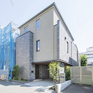 事例写真：都市型3階建て住宅