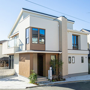 施工事例写真：ウッディーモダン住宅