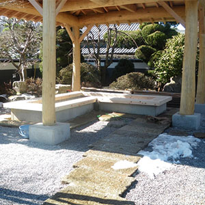 露天風呂　木の香るお風呂