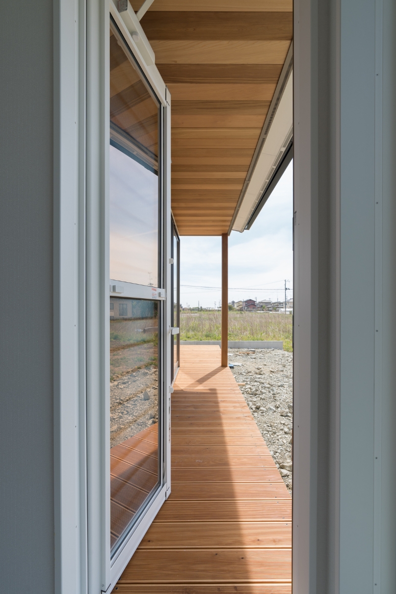 ウッドデッキへの動線