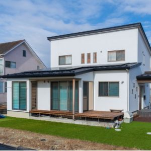 施工事例写真：木のぬくもりと家事動線にこだわった住まい