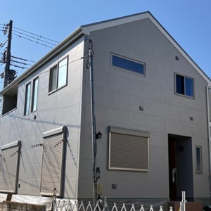 施工事例写真：壁紙を使い分けるオシャレな家