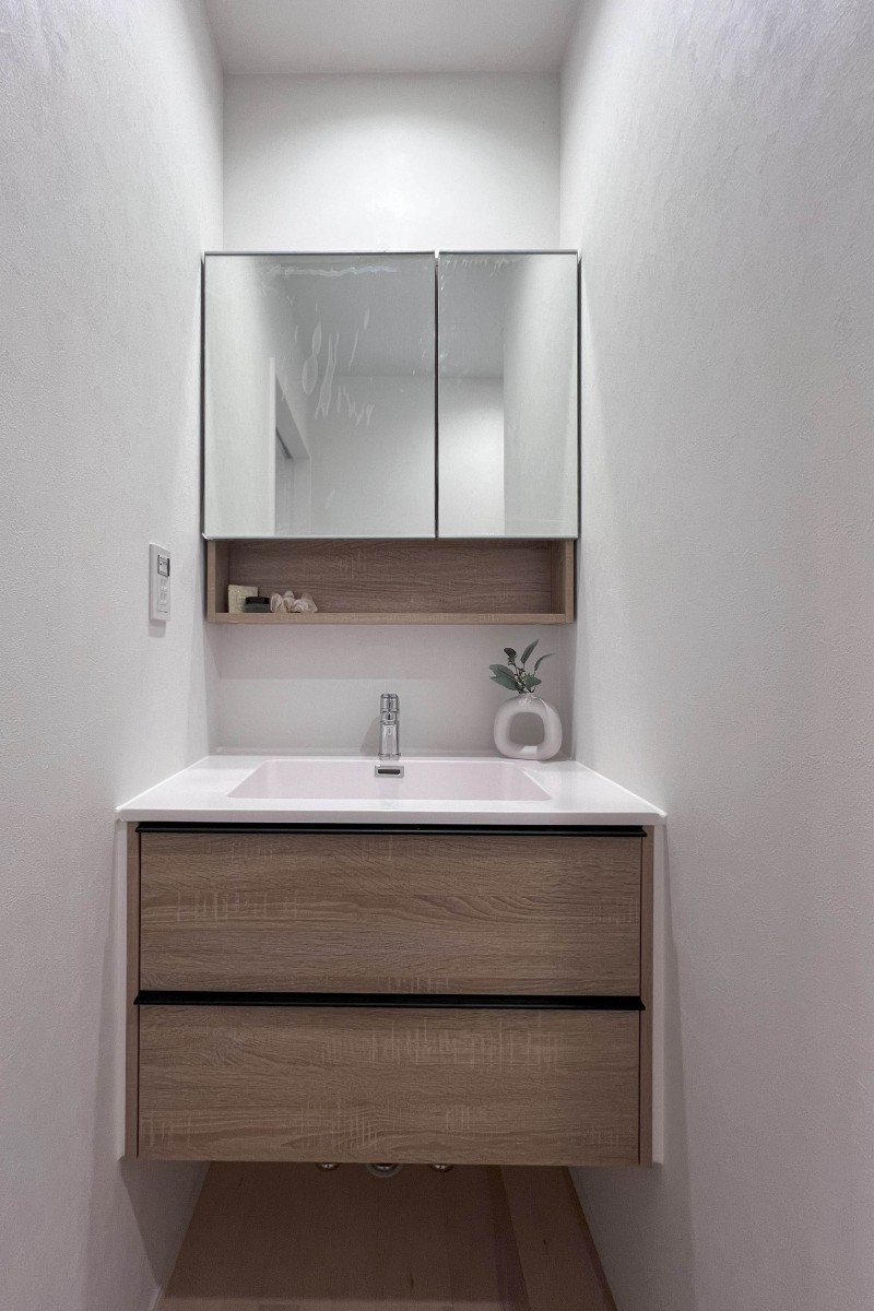 玄関から直行できる洗面台 玄関から直行できる洗面台