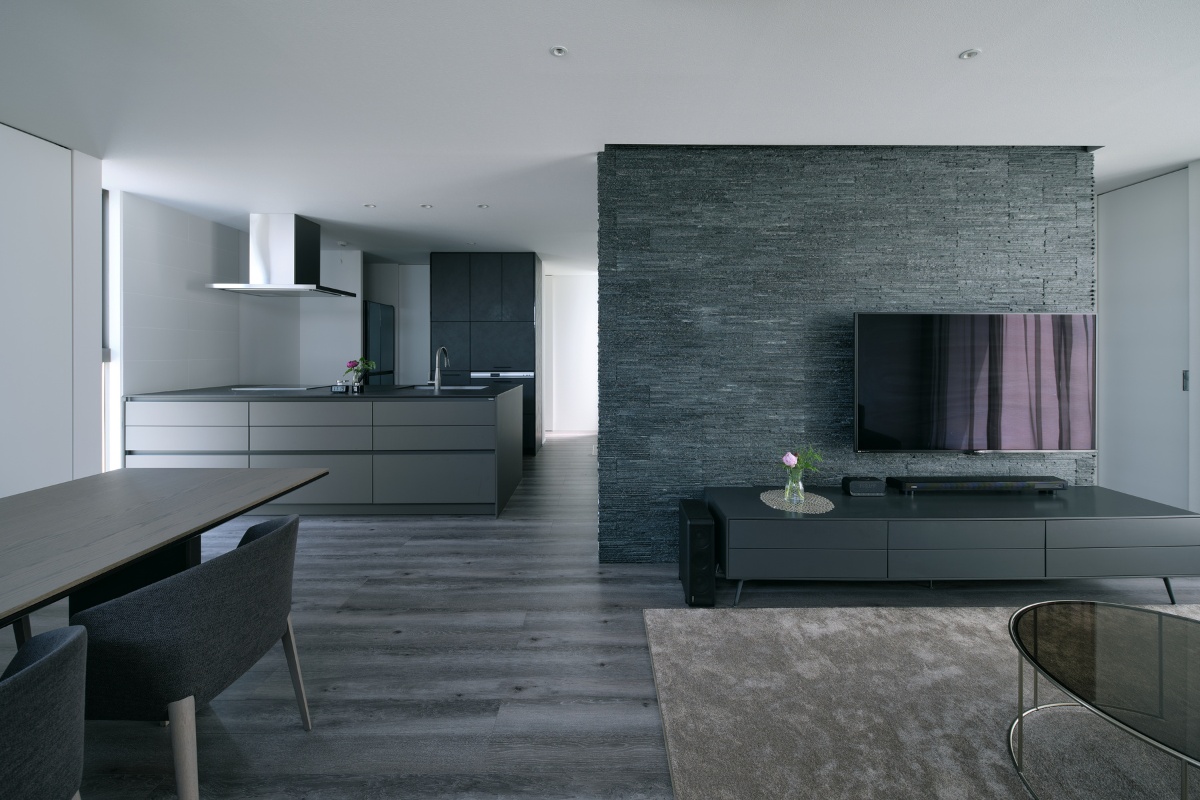 グレーで統一されたおしゃれなLDK グレーで統一されたおしゃれなLDK