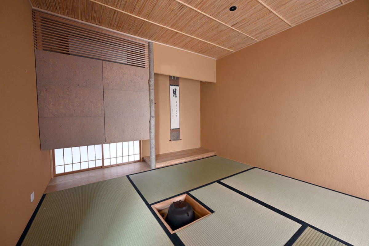 土壁の茶室
