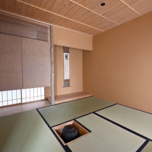 土壁の茶室