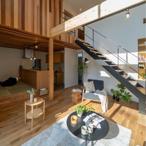 施工事例写真：家族団欒とプライベートが両立した家