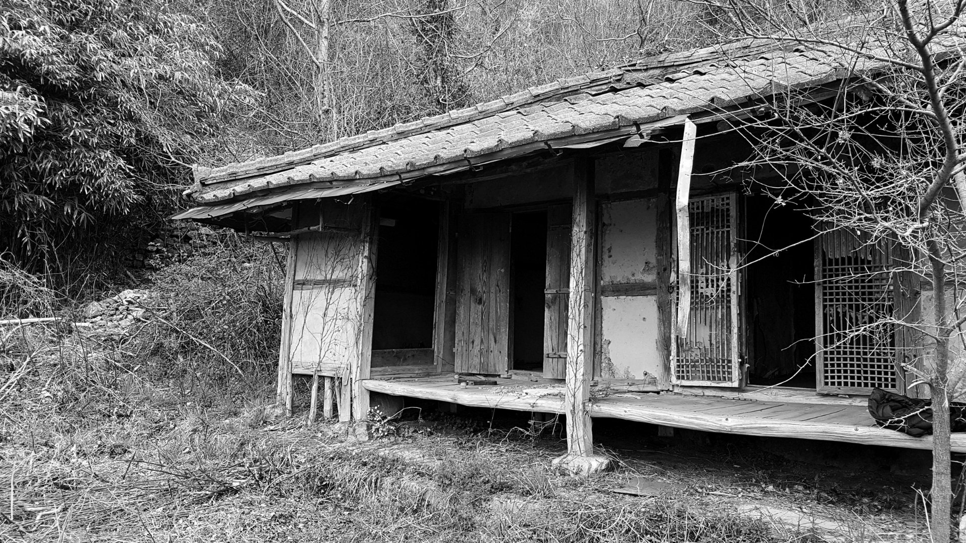 人が住まなくなった空き家の写真
