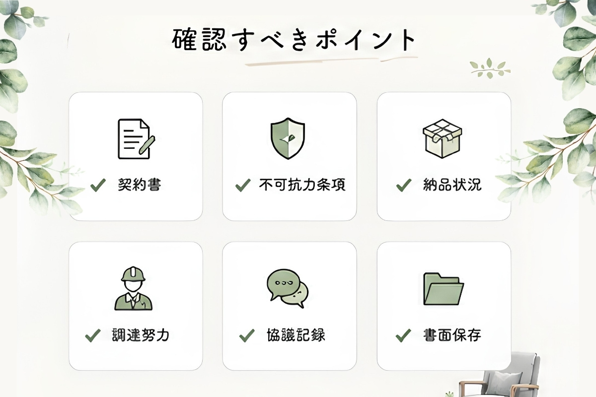 確認するべきポイント