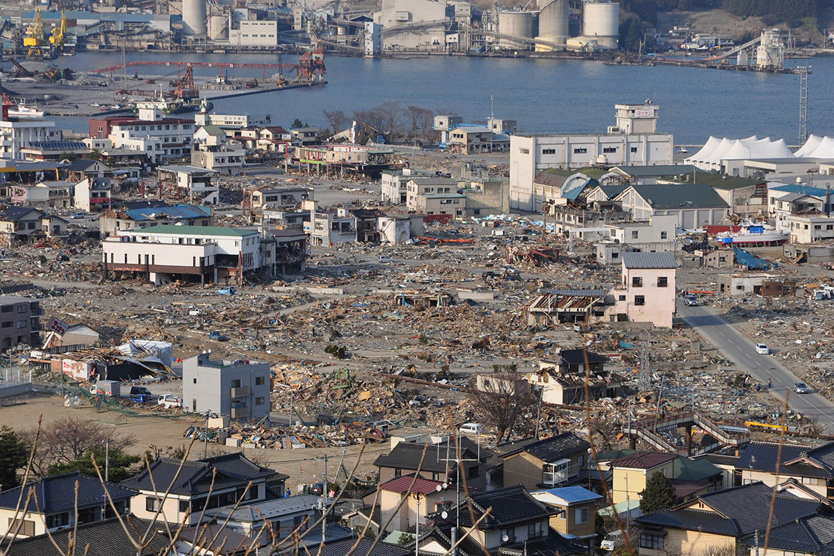 東日本大震災から約1か月後の大船渡
