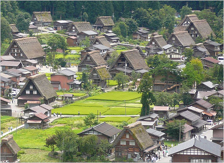 白川郷合掌造り全景