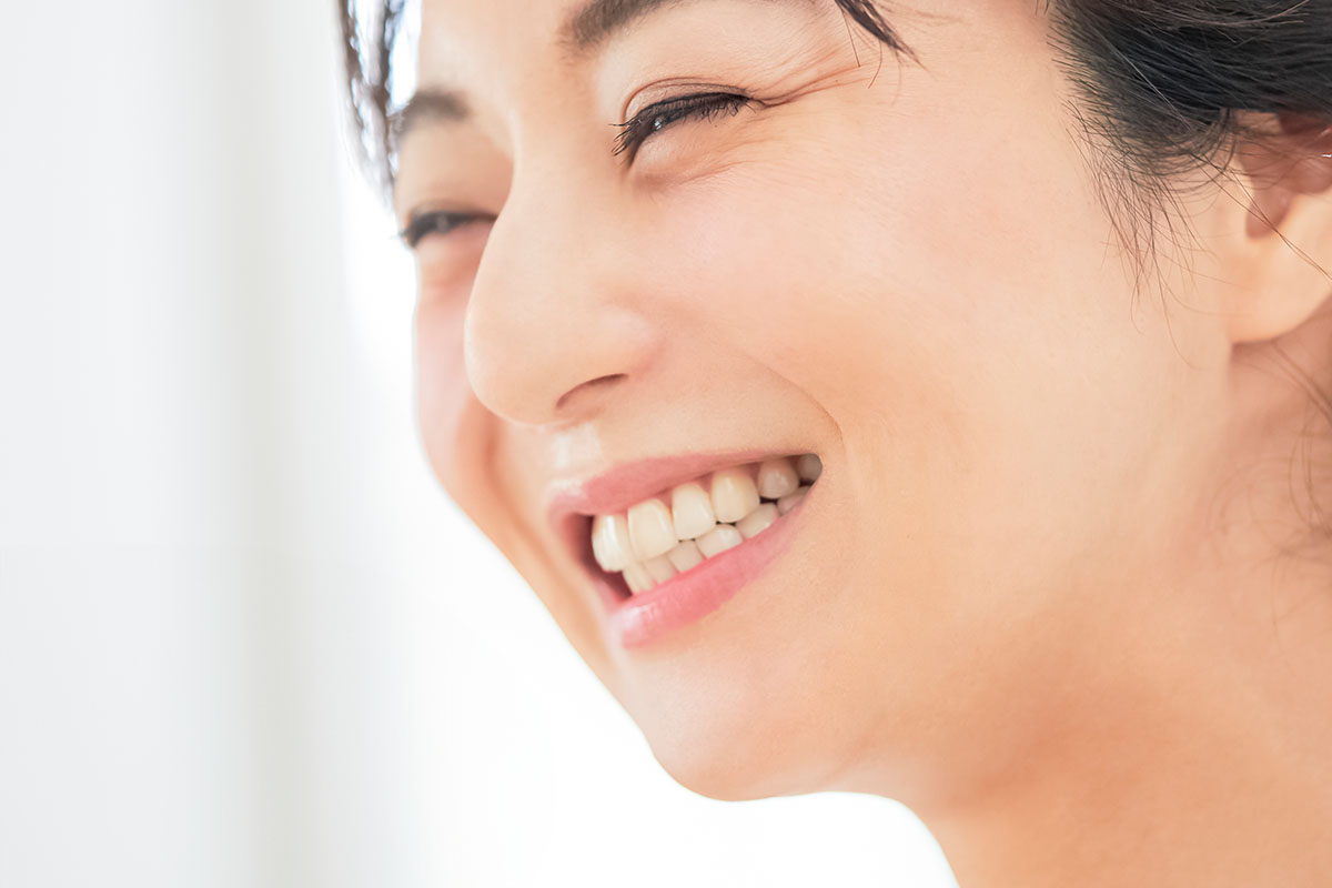 笑顔の主婦