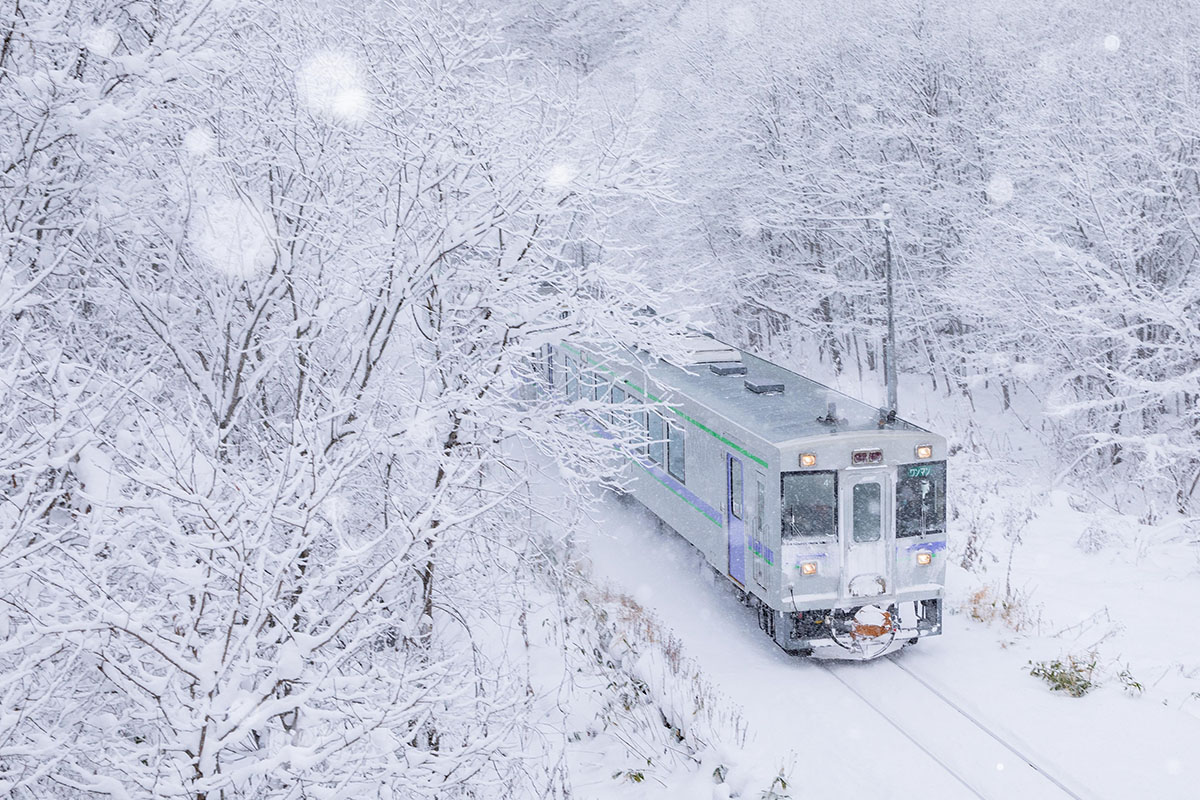 北海道美瑛町 冬の富良野線 12月