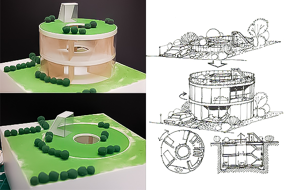 ぐるぐる回って家相の無い家（天野　彰）