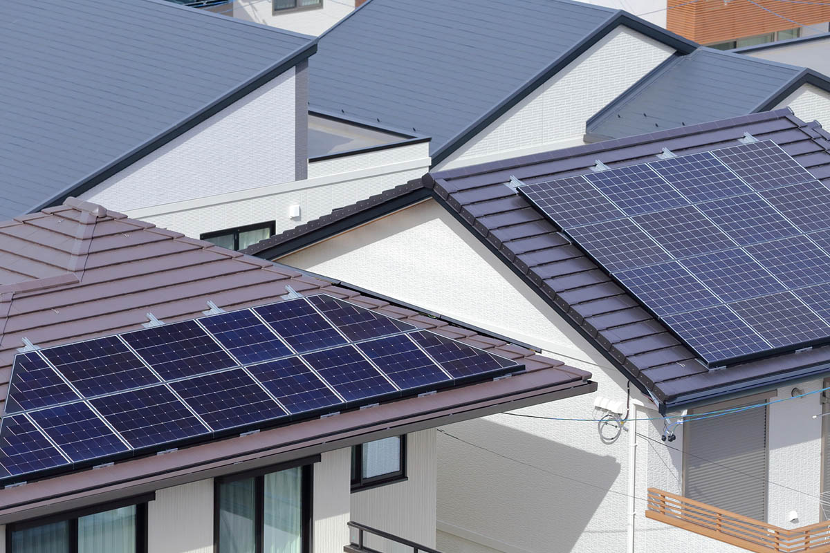 住宅の太陽光パネル