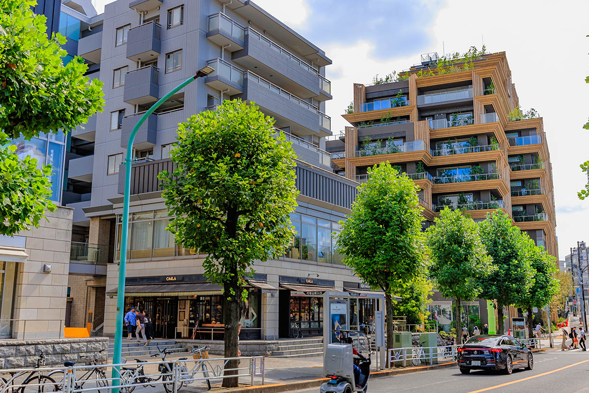東京 渋谷区 代官山の都市風景 代官山アドレス・ディセ