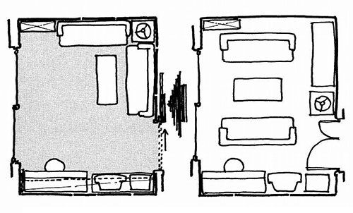 家具の積み上げで広いスペースが生まれ家事が楽しくなる（画：天野彰）