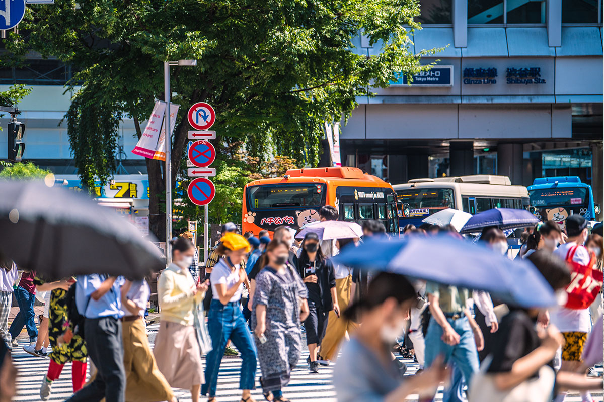 猛暑の東京