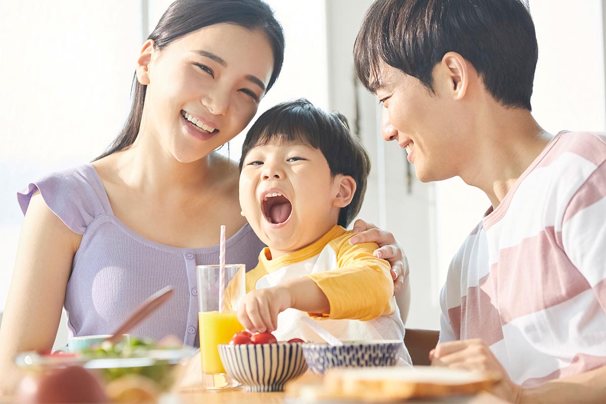 笑顔の家族