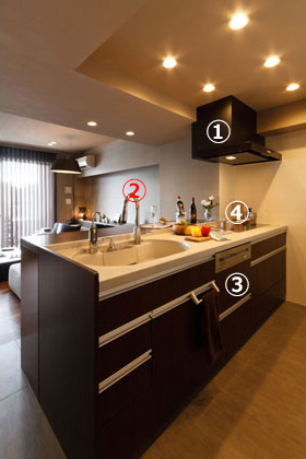 掲載事例「大人のホームパーティが楽しめる家」