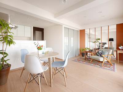 3LDKのマンションを夫婦と愛犬で暮らす2LDKへ変更