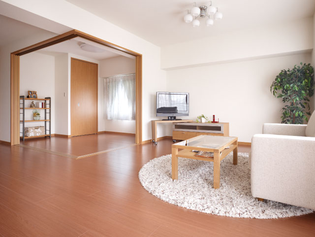 自由な間取りを実現　開放的なリビング