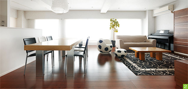 掲載事例：間取り変更で明るいLDKと愛犬も快適なサンルームを実現