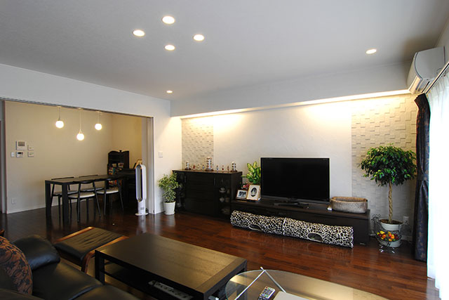 After　リビングからダイニングをみる