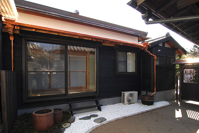 After　母屋外観/ 屋根、樋：銅板
