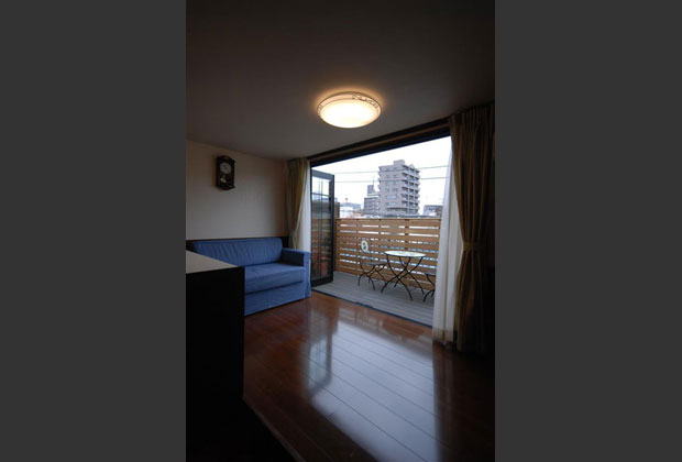 リビングと一体になるテラス