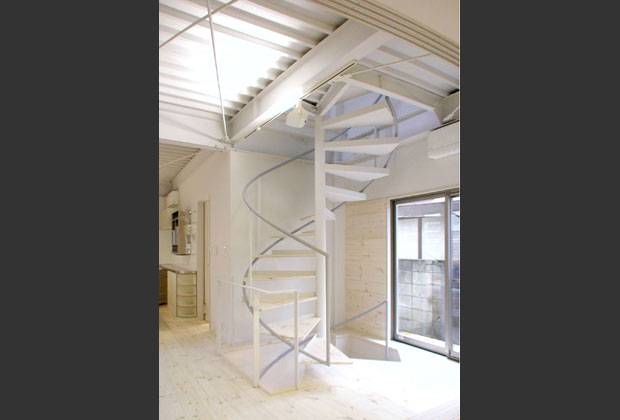 家のシンボルの螺旋階段