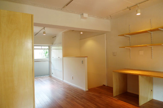 階段スペースも一体に