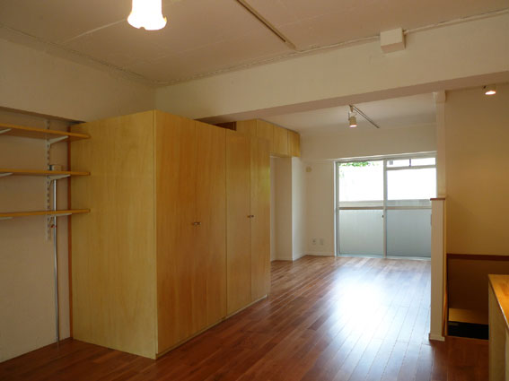 可動式家具で間仕切ることも可能