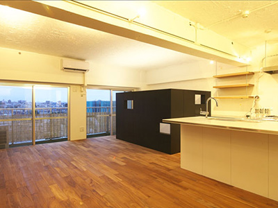 リビングバスの家