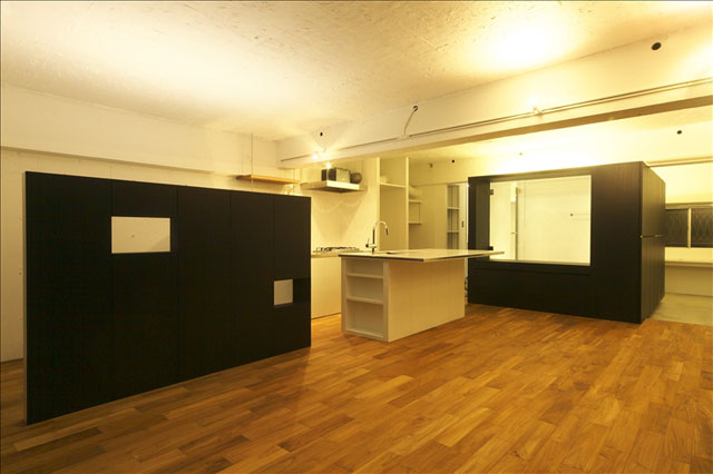 ゆるく繋がったワンルーム空間