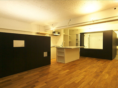 リビングバスの家