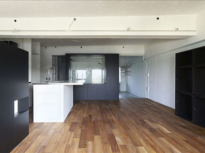 リビングバスの家