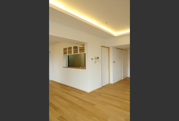 キッチンはセミオープン