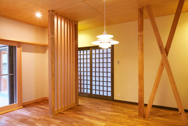 明るいリビング