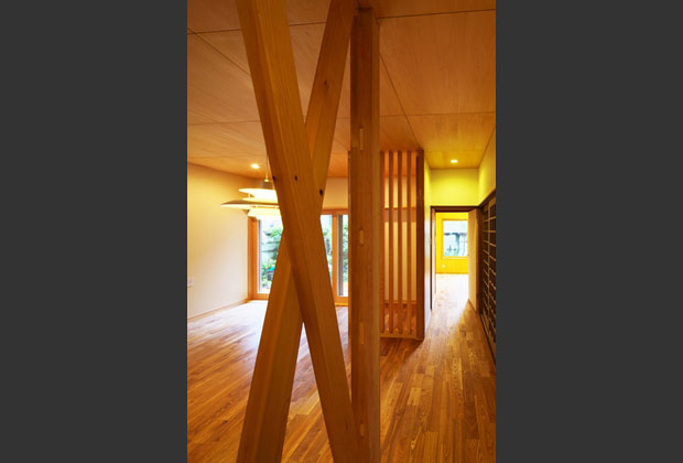 アクセントになる筋交い