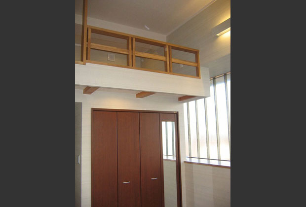 寝室にもロフトがあります