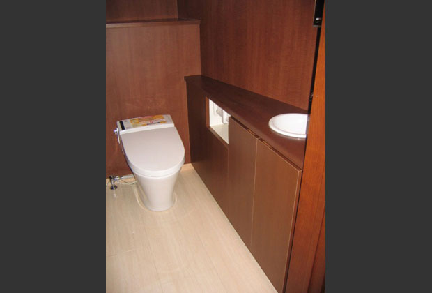 豪華なインテリアのトイレ