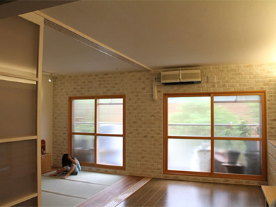 テラスをリビングにする家