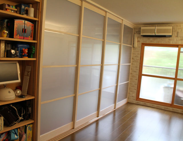 時には引込戸を閉じて、プライベートな使い方もできます