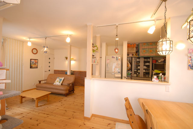 掲載事例：かわいくナチュラルなＬＤＫリフォーム